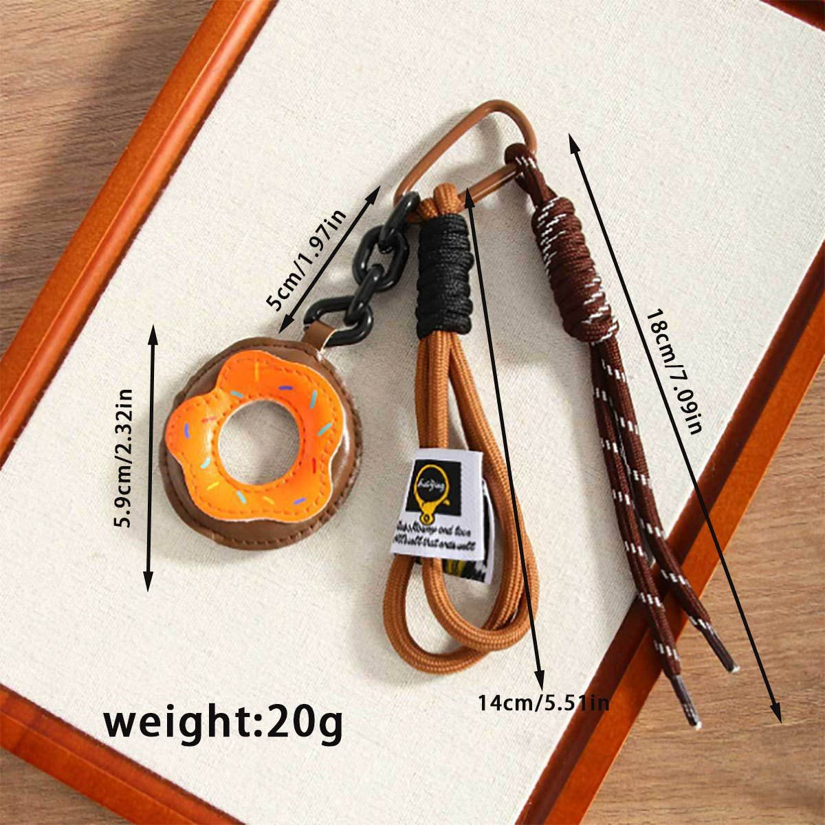 Leather Donut Charm ??Maillard Bag Accessory_CWMM7554