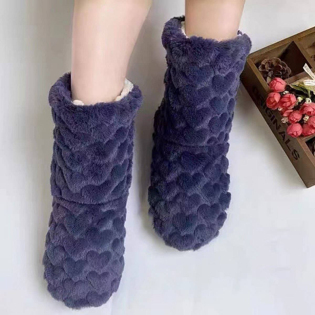 WINTER ADULT THICKENED COUPLE FLOOR SOCKS SLIPPERS