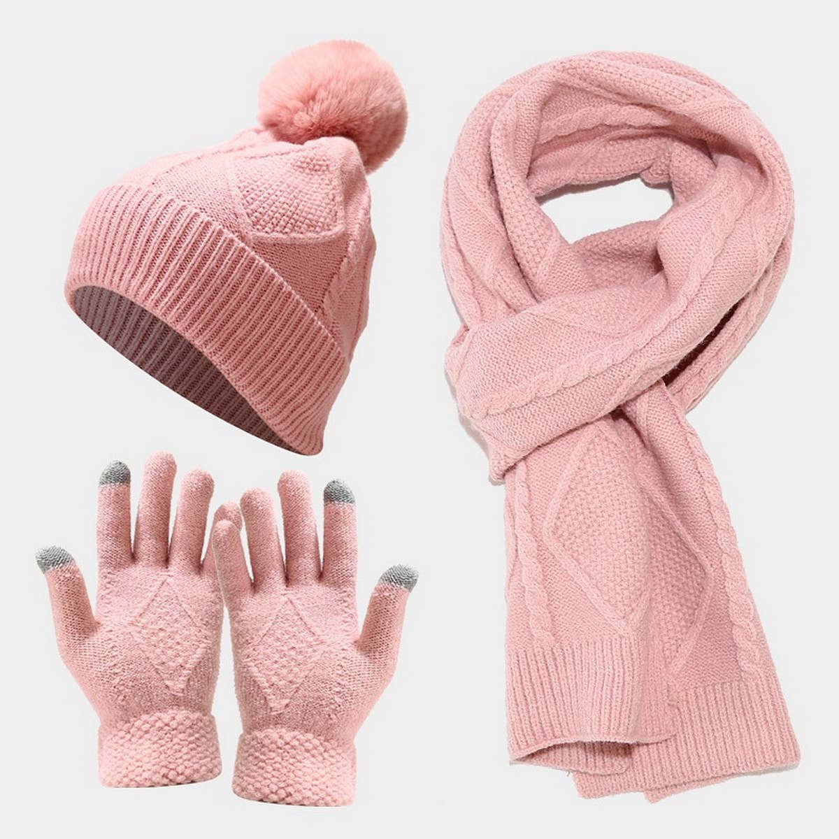 2024 NEW HAT SCARF GLOVES THREE-PIECE SET_CWAH1579