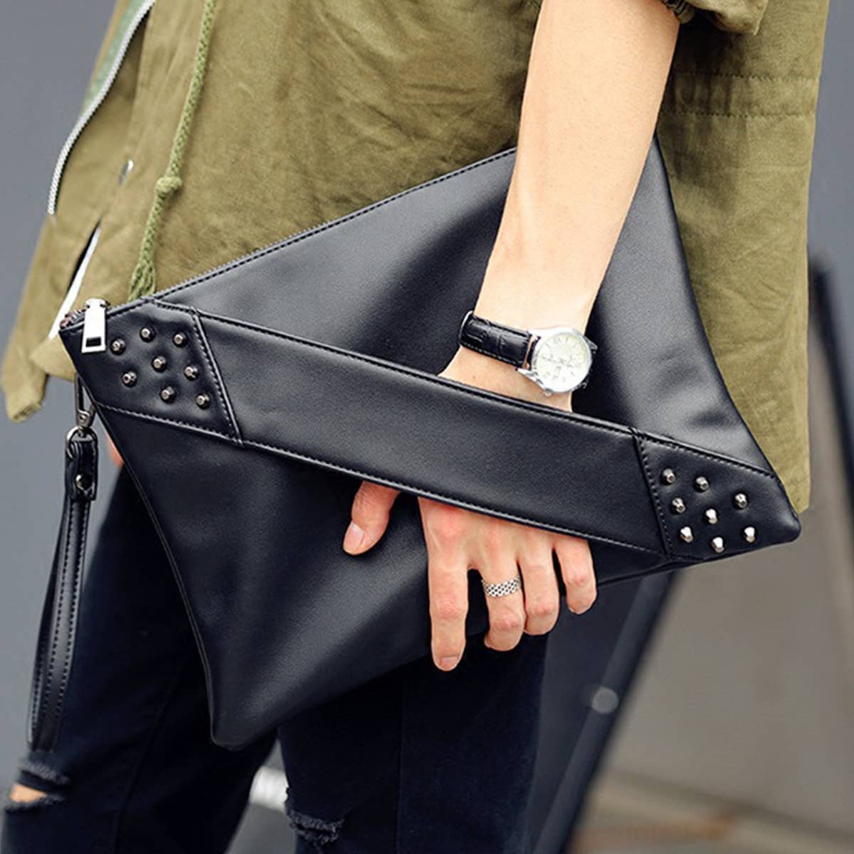 MOTORCYCLE PUNK STYLE HANDBAG_CWAB1377