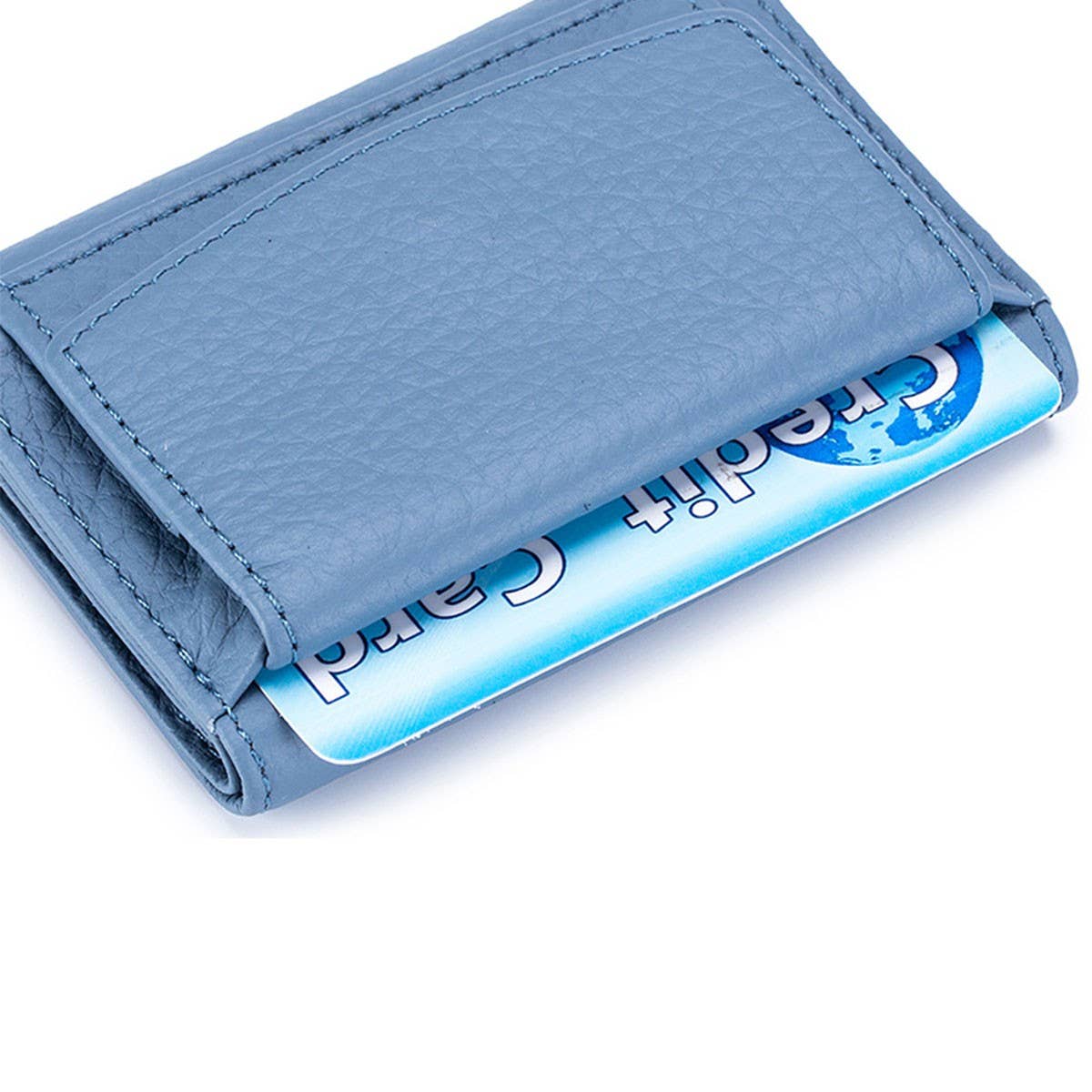 SHORT RFID COIN POCKET WALLET MINI LEATHER WALLET_CWAB3700