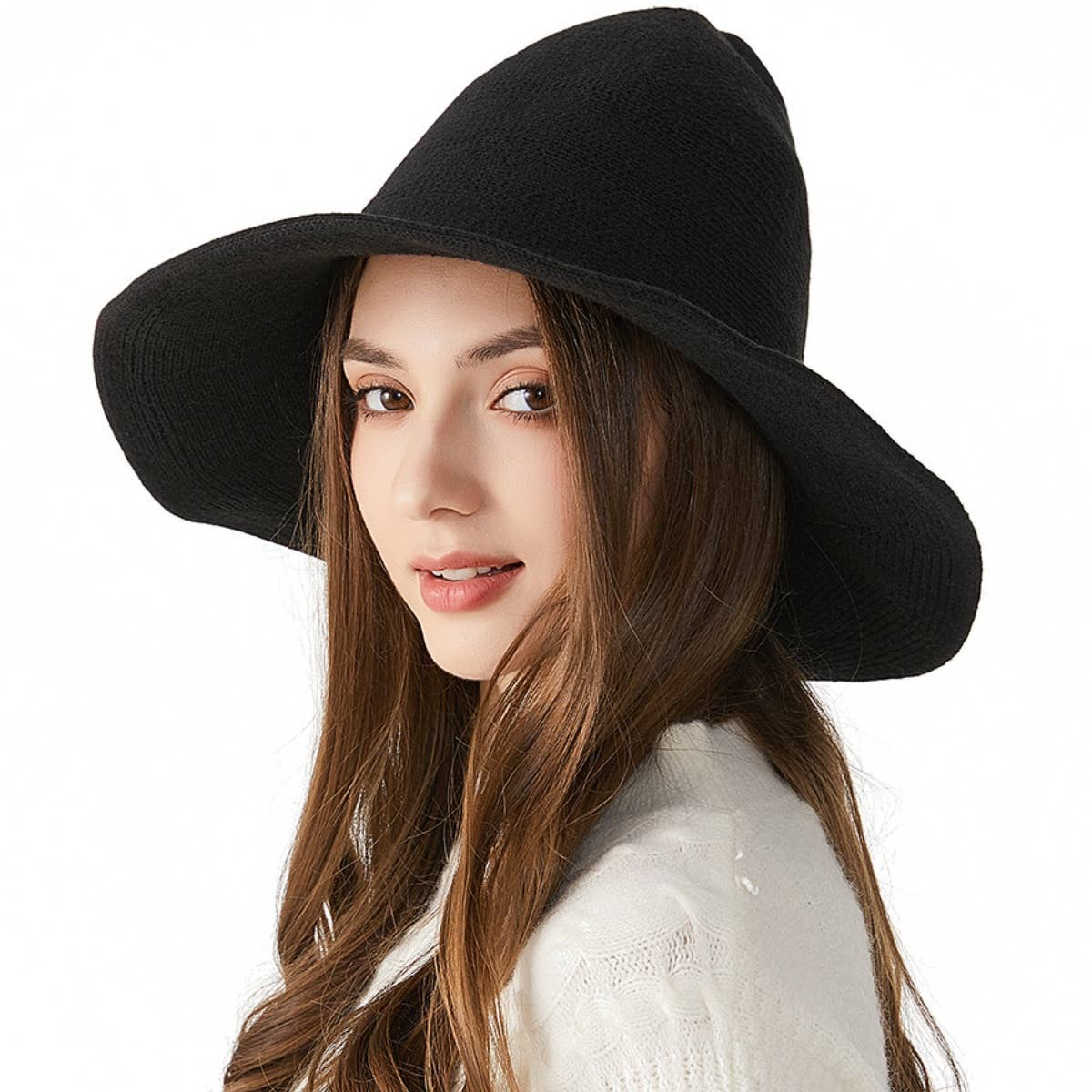 CWAH2206_WINTER FASHION HALLOWEEN WOOL WITCH HAT