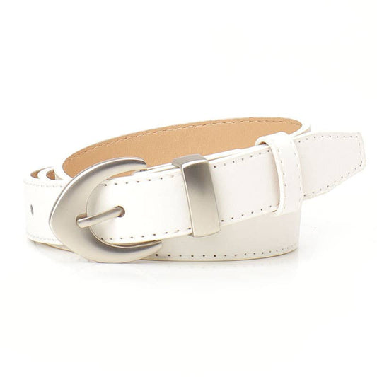 Simple and fashionable leopard print PU belt