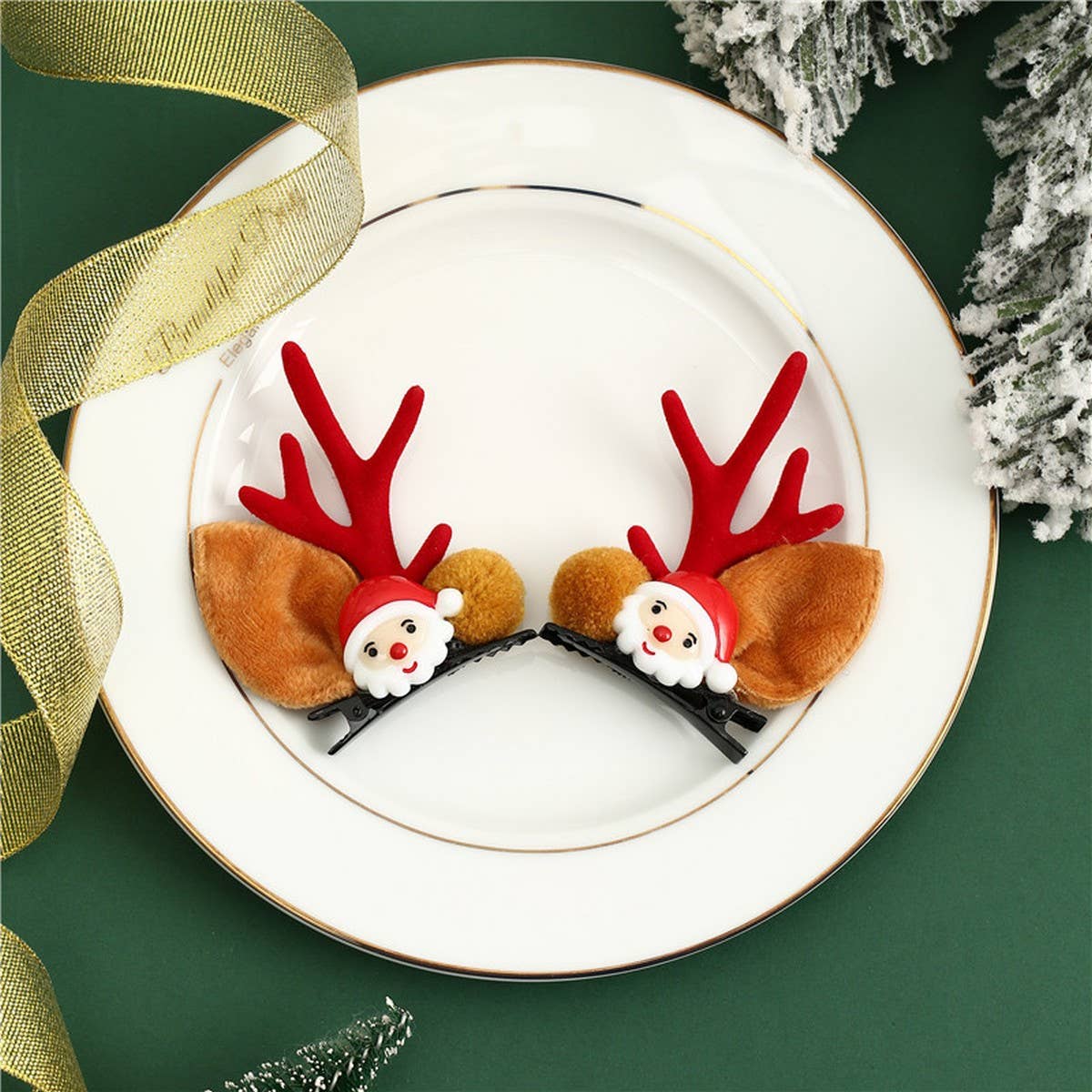 CHRISTMAS CUTE ELK ANTLERS CHILDREN'S HAIRPIN