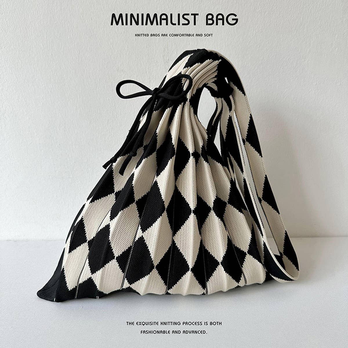 Large Knit Pleated Crossbody Shoulder Bag for Wome_CWAB1533