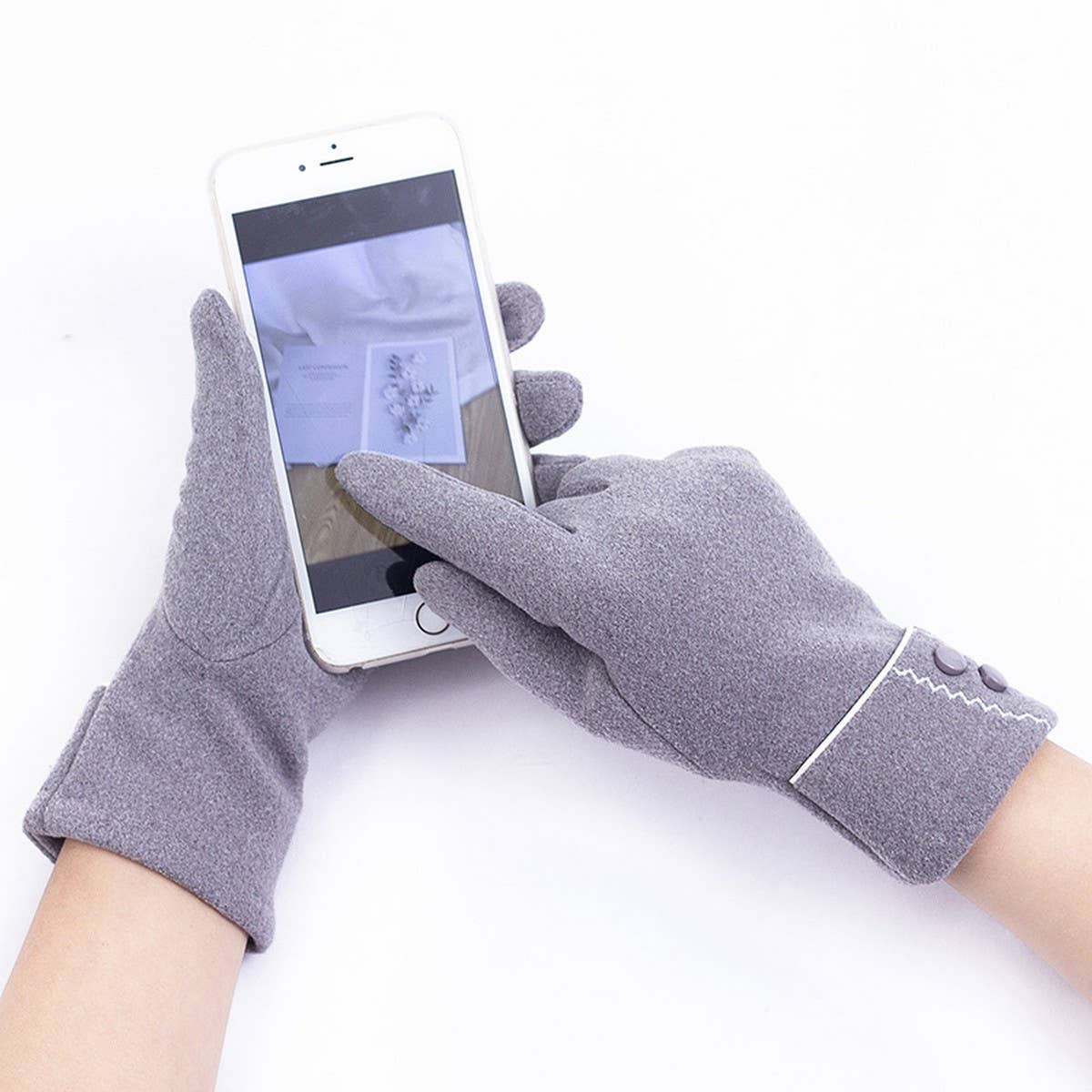 WARM FLEECE WINDPROOF BREATHABLE WOMEN'S GLOVES_CWMM1539