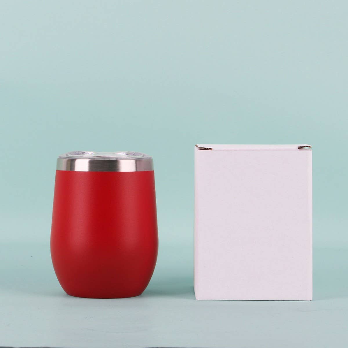 12oz Egg Shape Insulated Wine Tumbler Cup_CWMM7905