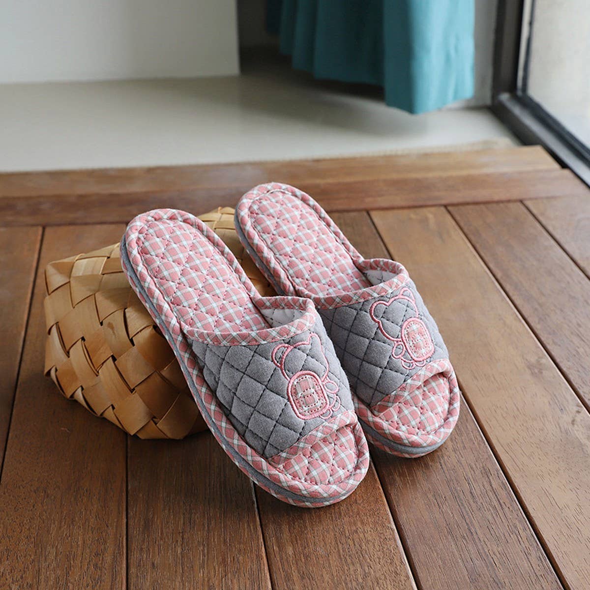 Cartoon Backpack Couple Slippers with Grip Sole_CWSHF0205