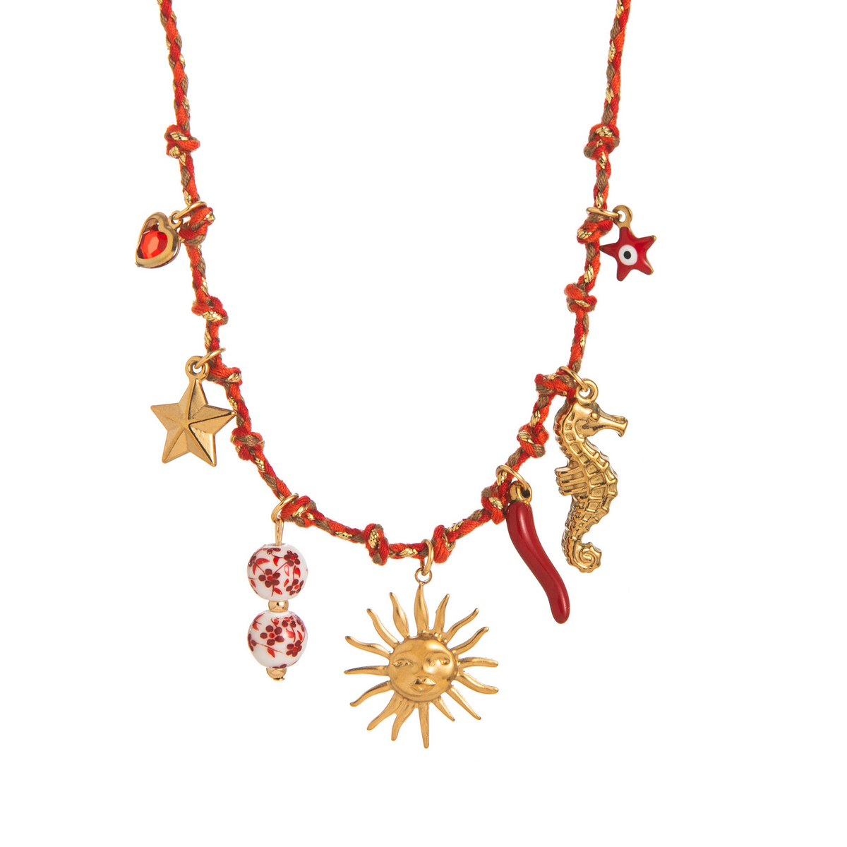 Starfish Pearl Heart Necklace??œDopamine Summer Vibe_CWMM6964