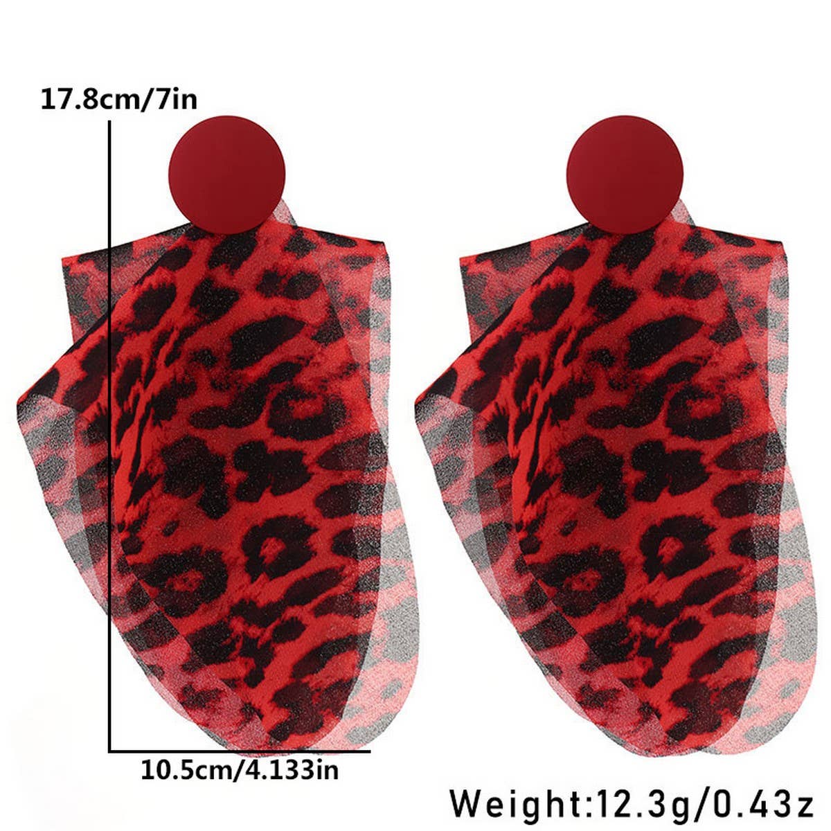 New Boho Long Leopard Print Earrings Unique Design