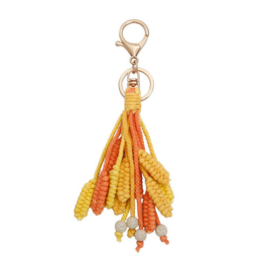 HAND-WOVEN CREATIVE WHEAT EARS KEYCHAIN