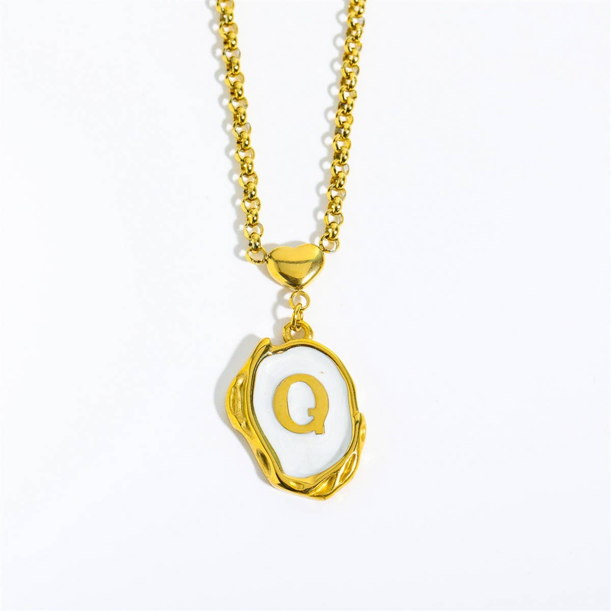 NEW 26 LETTERS OIL DROP THREE-DIMENSIONAL NECKLACE