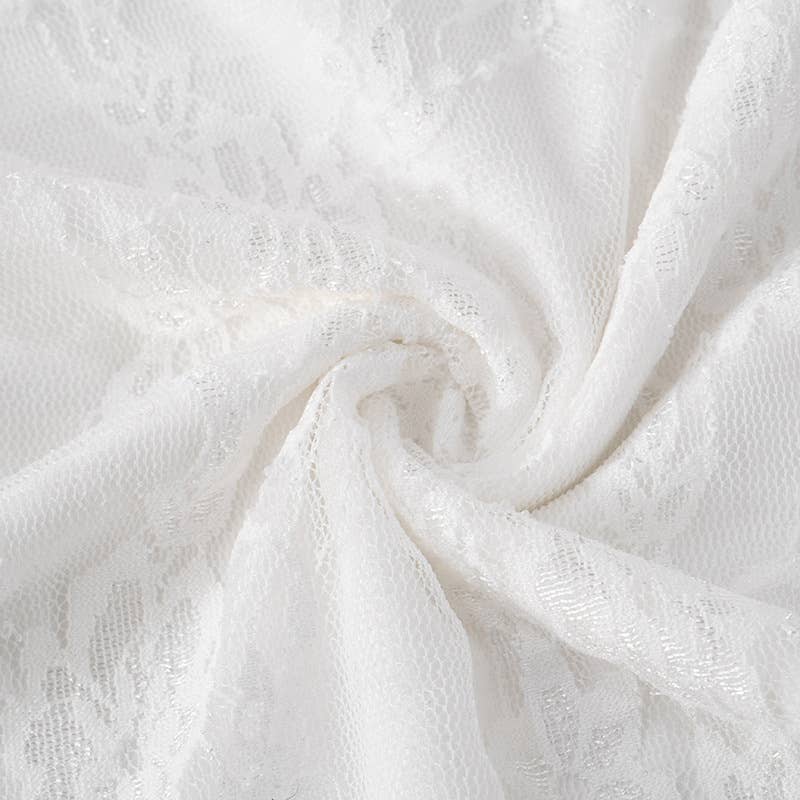 Glamorous Slim Lace Streamer Dress With Hip Wrap