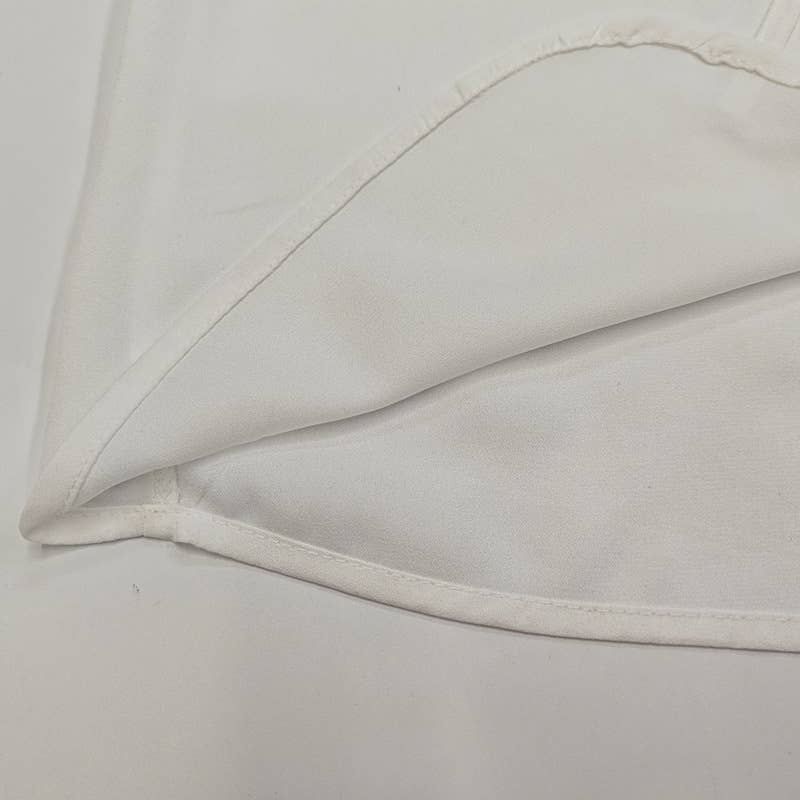 Stylish lace-up design shirt with ruffled edge