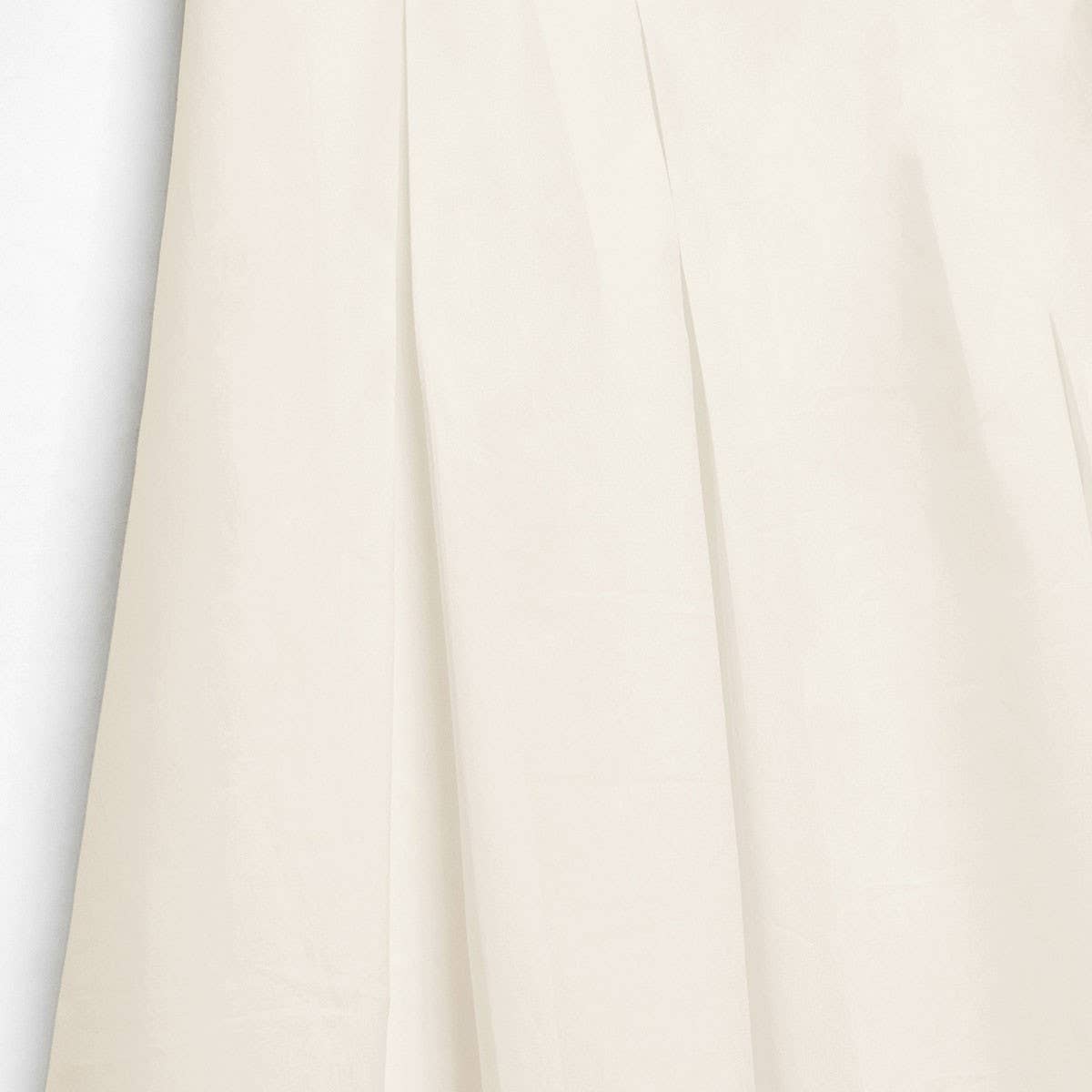 PLEATED SKIRT HIGH WAIST ZIPPER LONGSKIRTMIDISKIRT_CWBSS0419