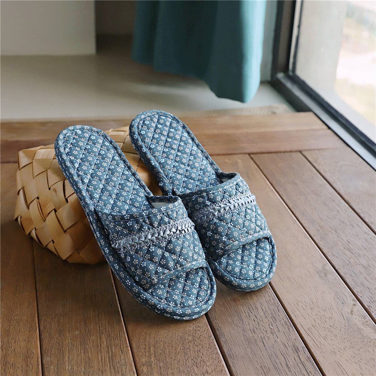 Linen Indoor Slippers for Home & Couple Wear