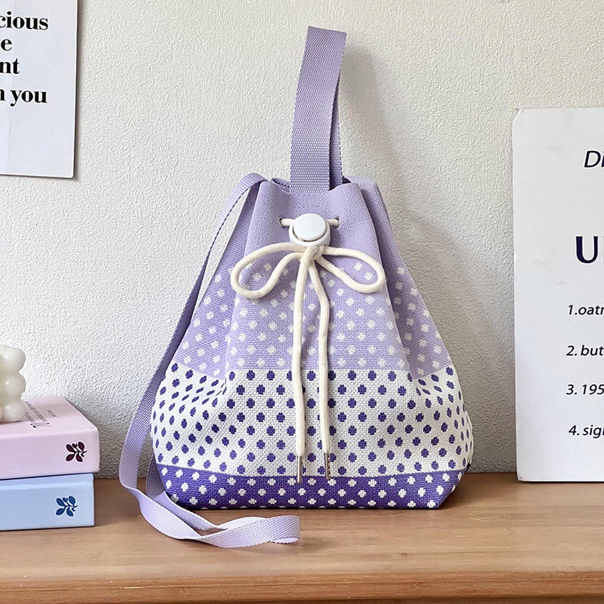 SIMPLE DESIGN KNITTED PORTABLE SHOULDER BAG_CWAB3071