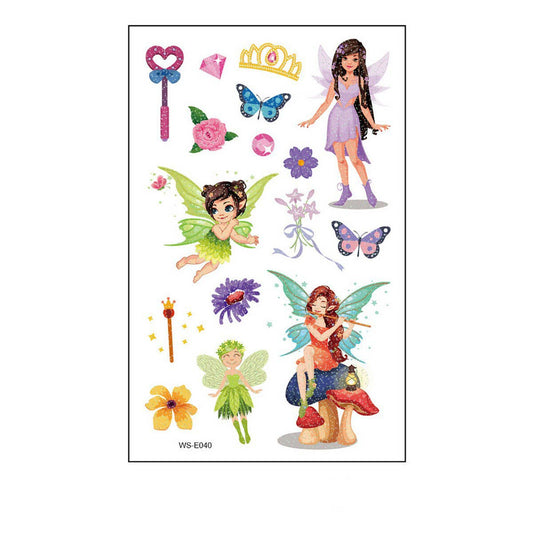 Glitter Fairy Tattoos ? Princess Waterproof Set