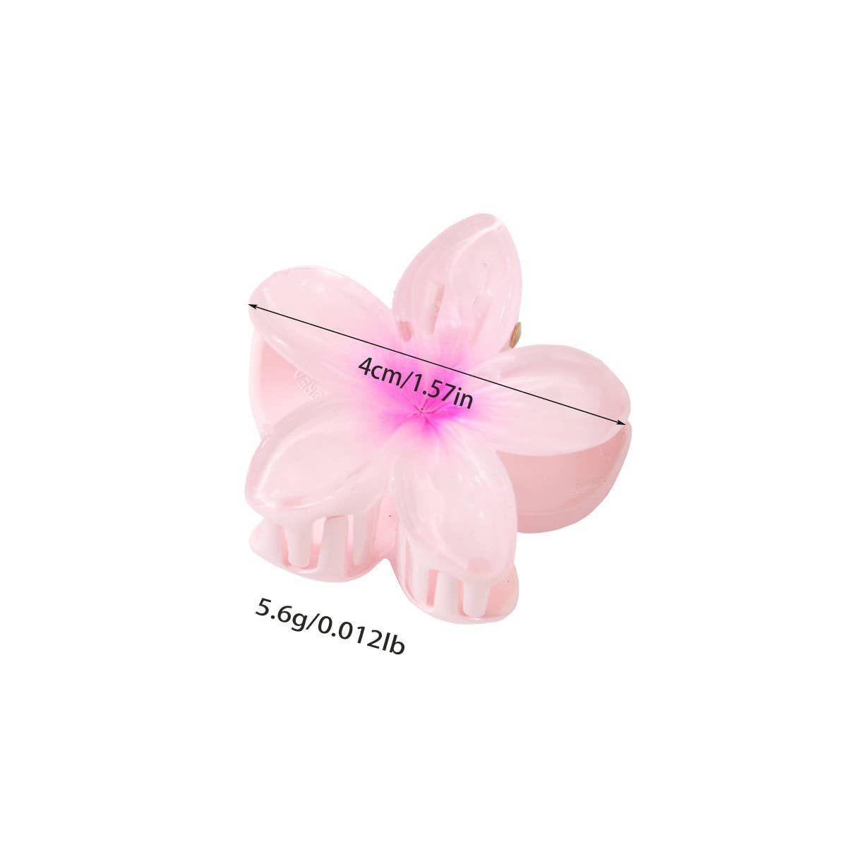 Candy Color Plumeria Hair Claw, Sweet Floral Clip_CWMM4985