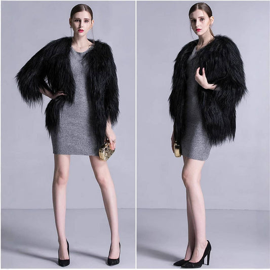 Women??¢s Long Hair Mid-Length Fashion Coat_CWMM9127