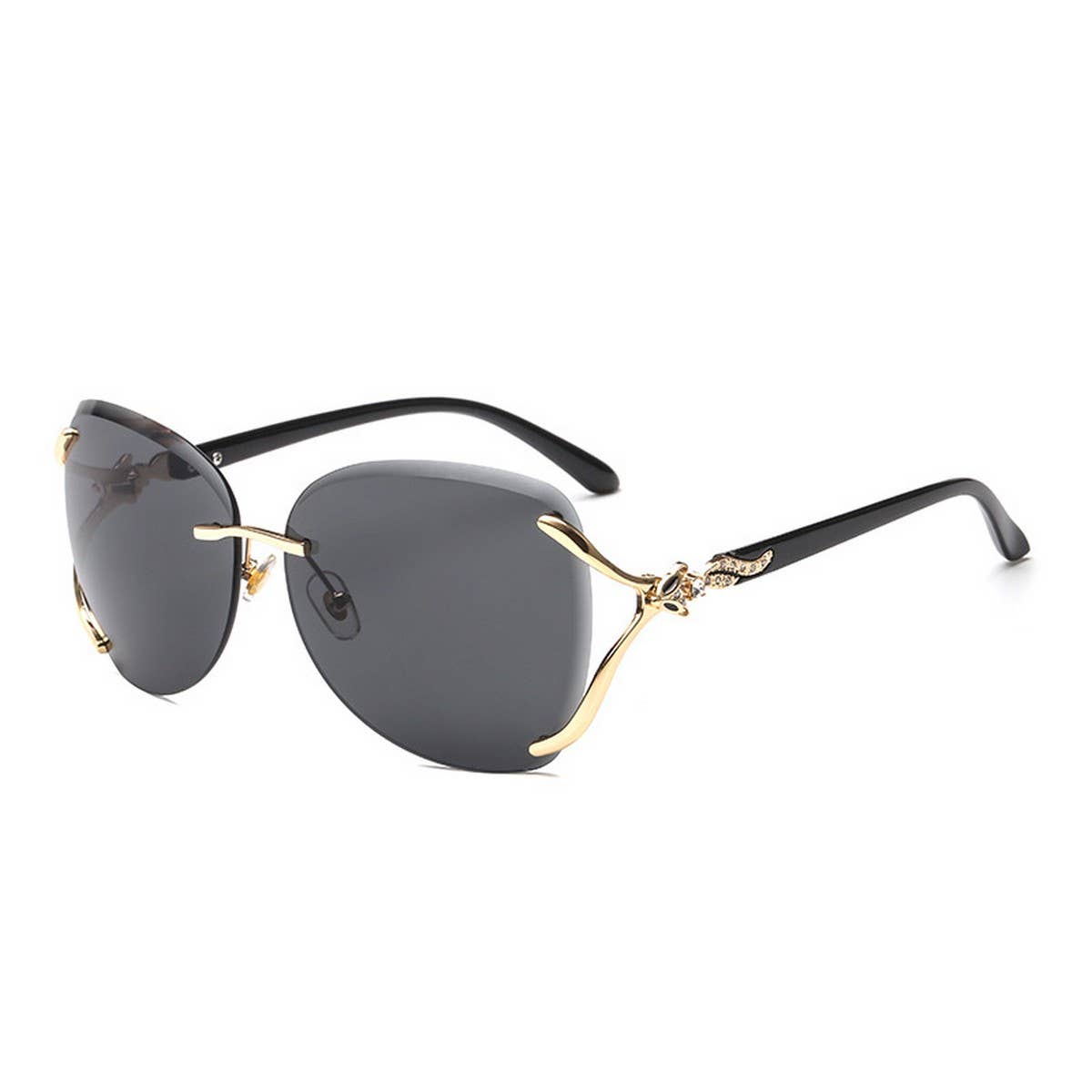 Fox Head Rimless Fashion Sunglasses for Women