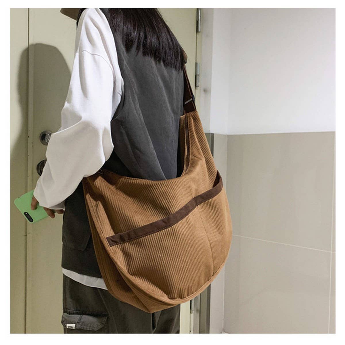 CWAB1960_SIMPLE ART STYLE CROSSBODY BAG