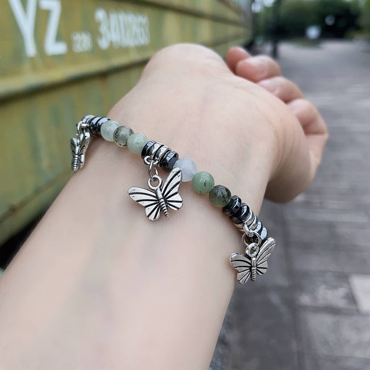 NICHE RETRO NATURAL STONE BRAIDED BRACELET WOMEN_CWAJE3980