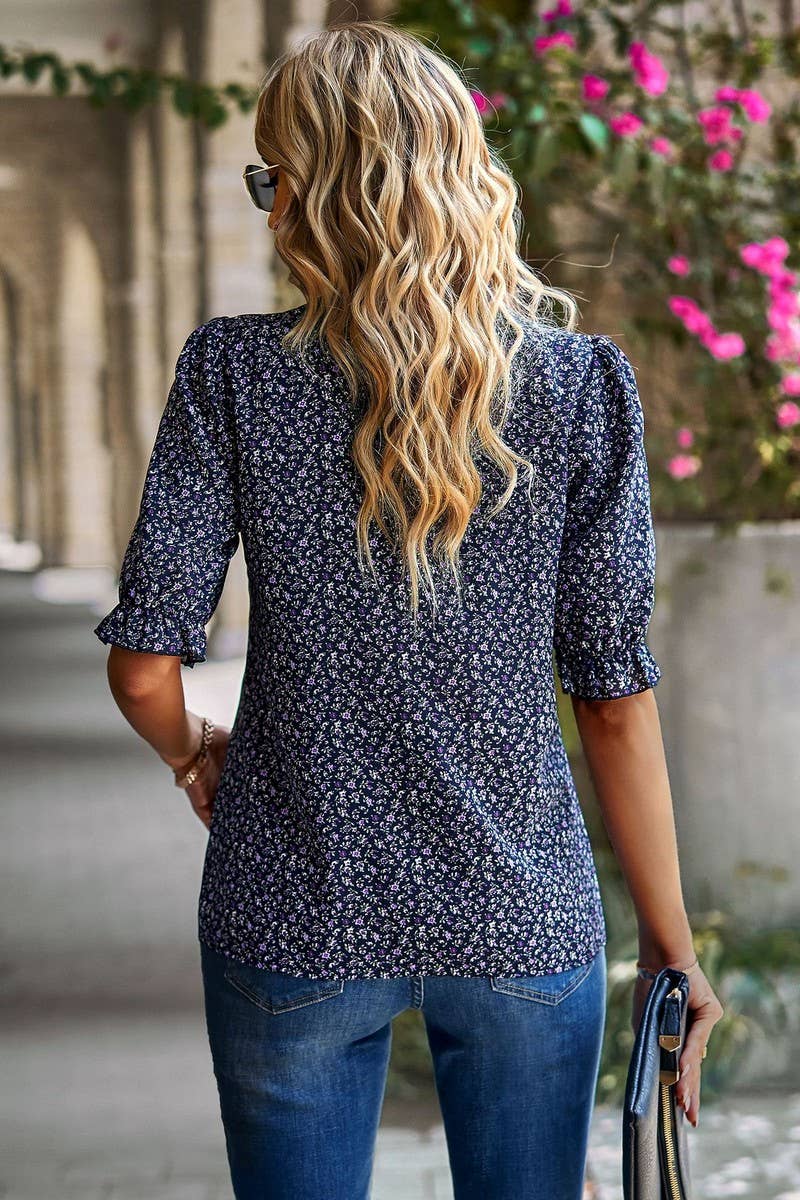 HOLIDAY CASUAL FLORAL SHIRT_CWTSTS0165