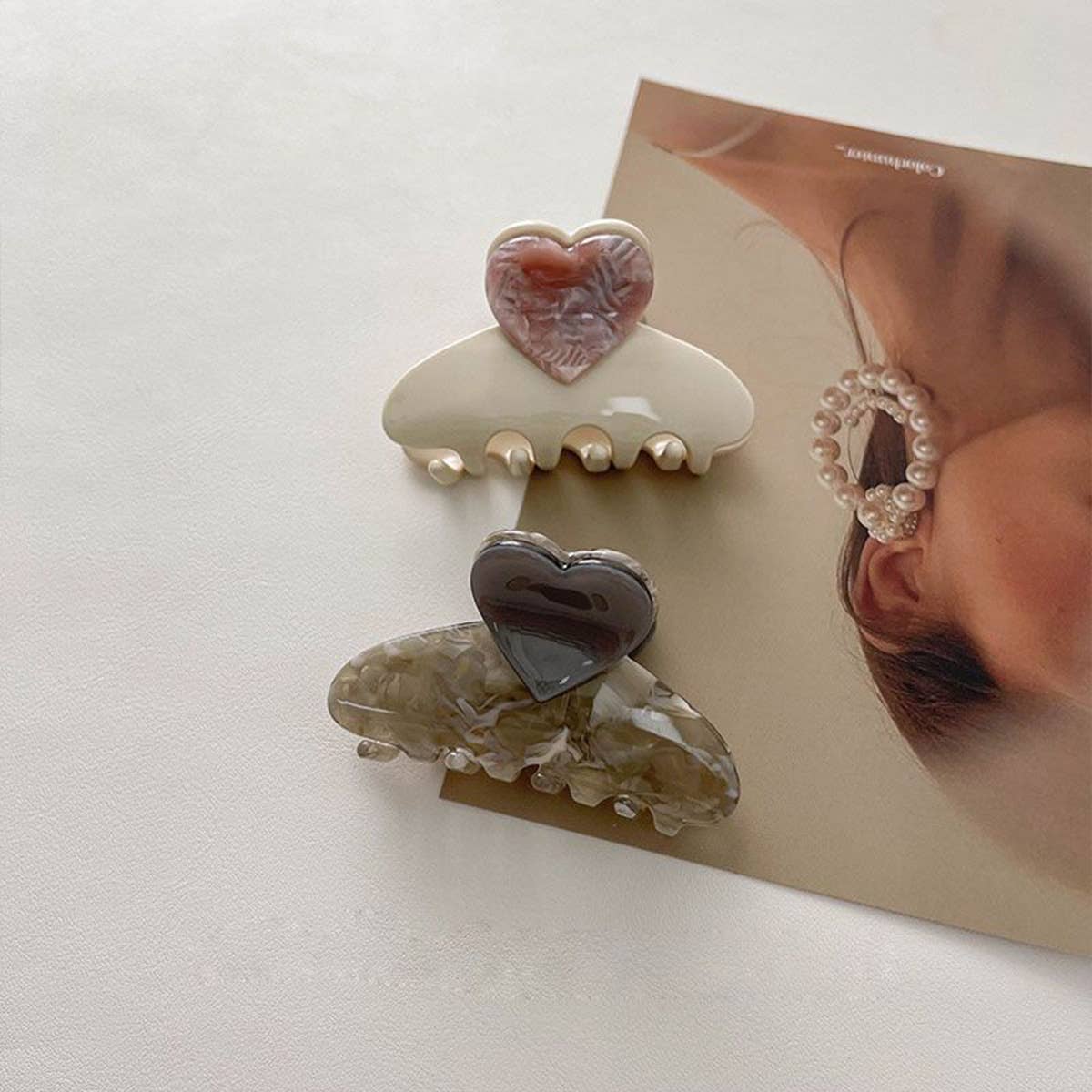 LOVE HEART ELEGANT TEMPERAMENT HAIRPIN