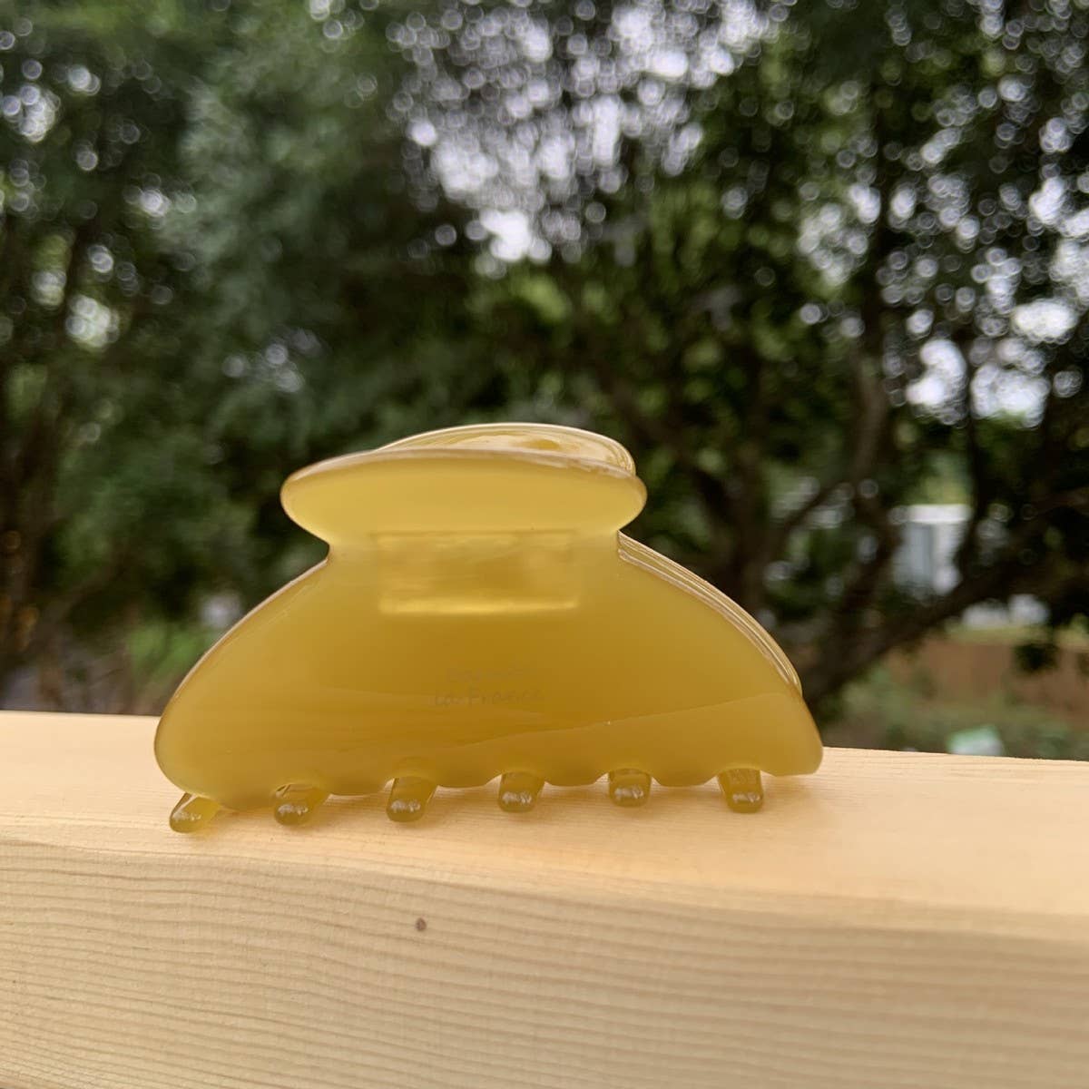 Floral Acetate Yuanbao Hair Claw - Cute Daily Clip