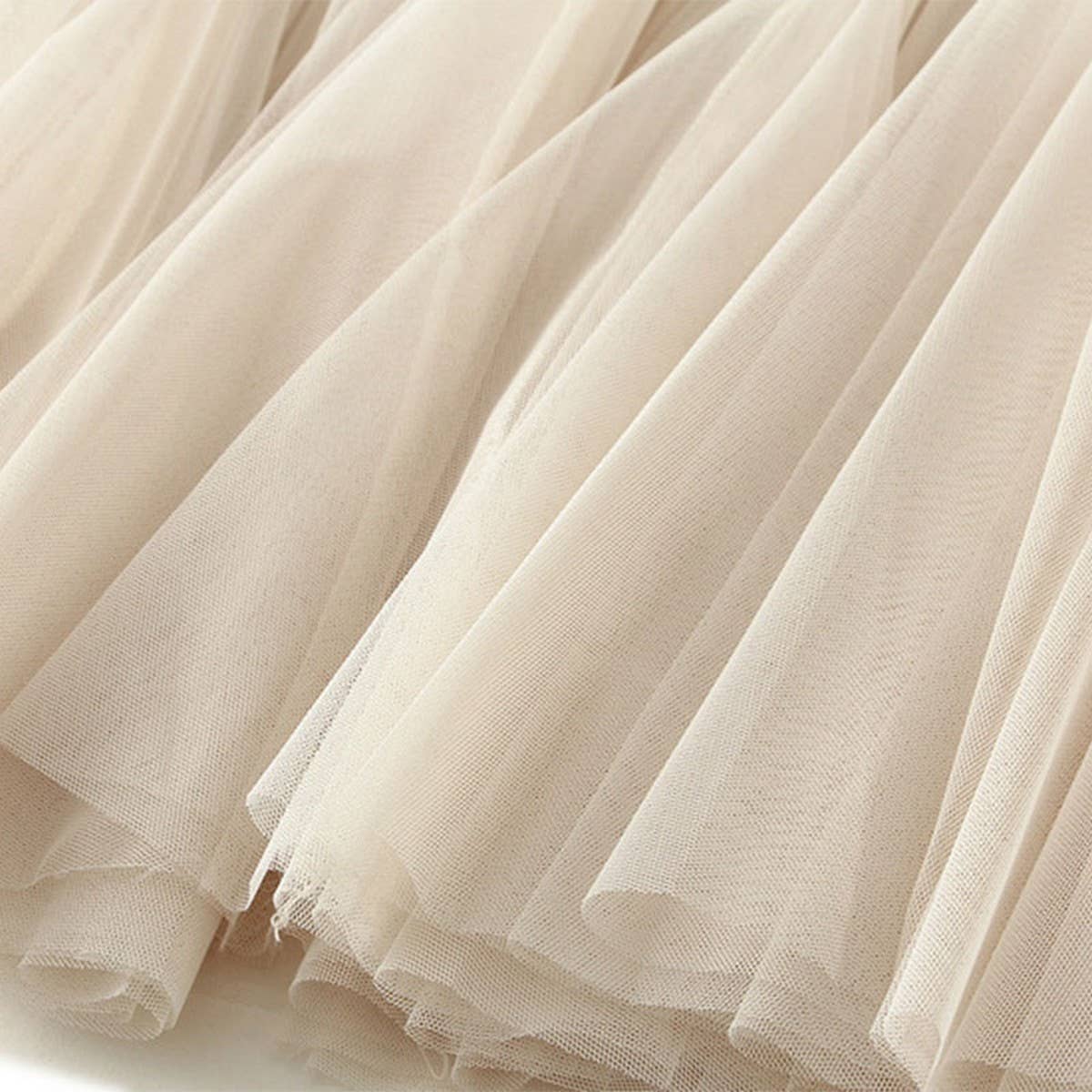 Vintage Tulle A-Line Flared Fishtail Skirt