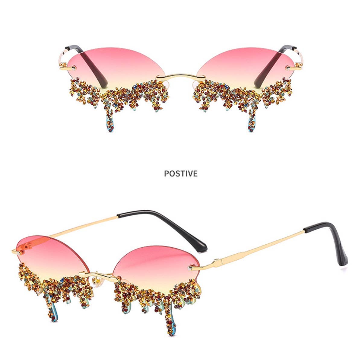 PERSONALIZED FUNNY FASHION TEARDROP SUNGLASSES_CWASG0871