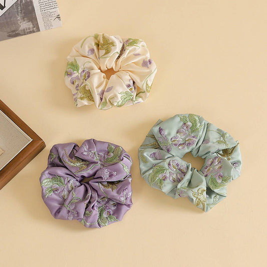 Wisteria Embroidered Hair Tie for Hanfu & Qipao