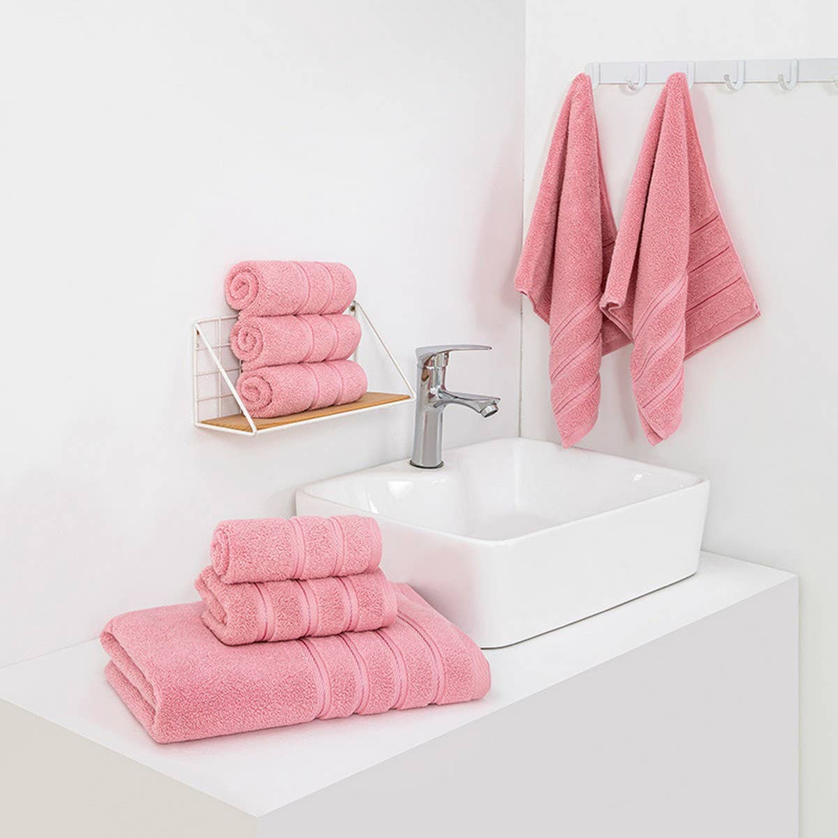 SIX-PIECE SOFT ABSORBENT FACE AND BATH TOWEL SET_CWMM2283