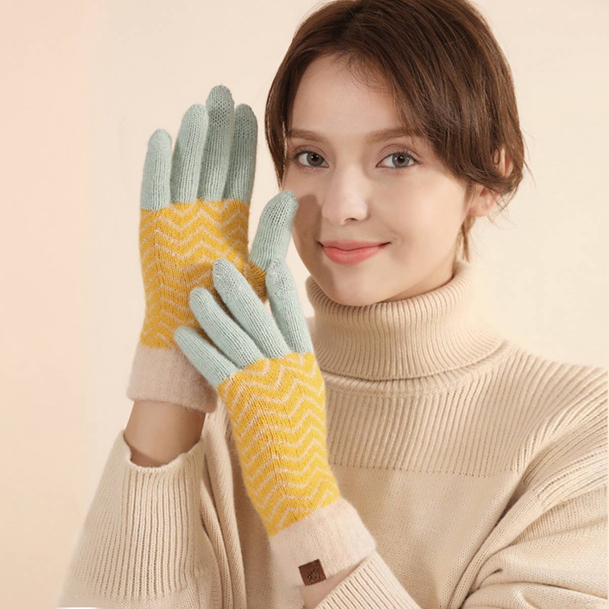 WINTER OUTDOOR COLD PROTECTION TOUCH SCREEN GLOVES_CWAG0412