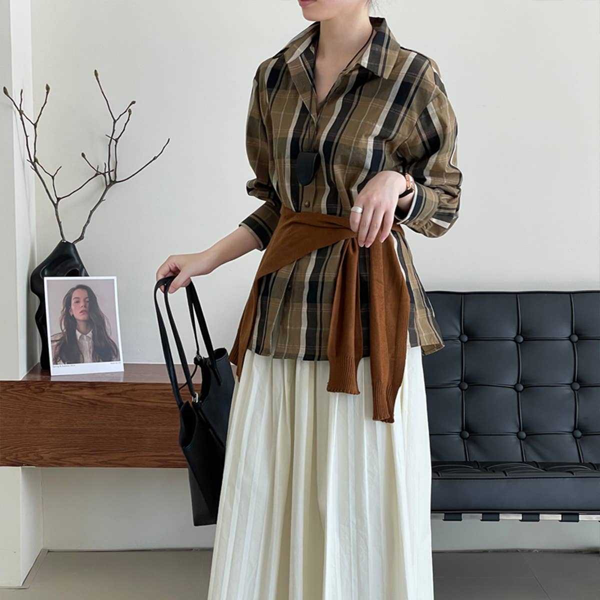 Slouchy relaxed casual shirt jacket