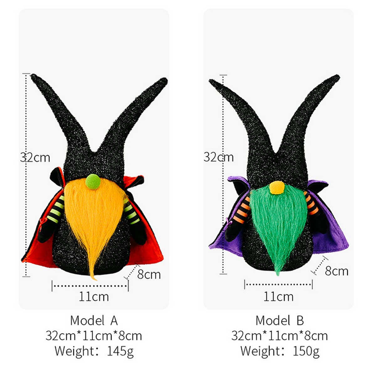 HALLOWEEN CAPE FACELESS DOLL ORNAMENTS