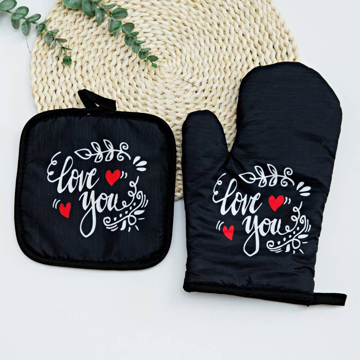 KITCHEN OVEN SCALD PROOF HEAT INSULATED GLOVES