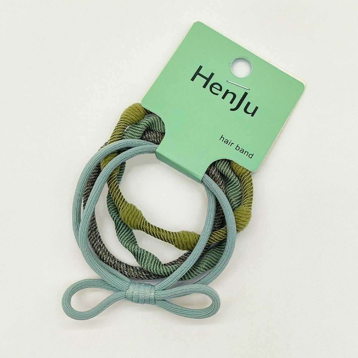 4 PIECES OF CANDY-COLORED SIMPLE HAIR TIES_CWAHA1130