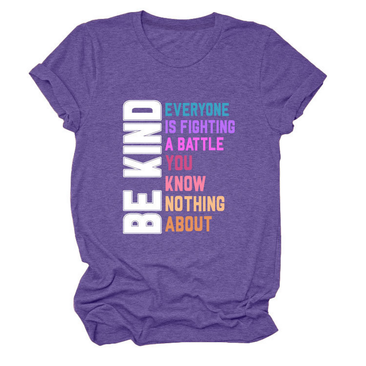 Trendy Women¡¯s Tee with Kindness Slogan