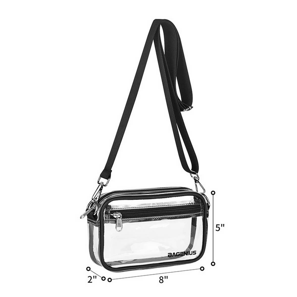TRANSPARENT DETACHABLE SHOULDER STRAP CROSSBODYBAG_CWAB1312