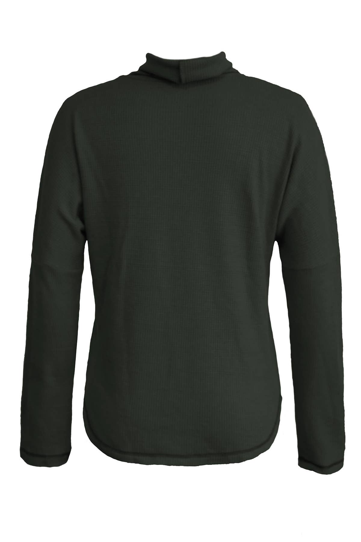 TURTLENECK SOLID COLOR LONG SLEEVE KNIT BASE