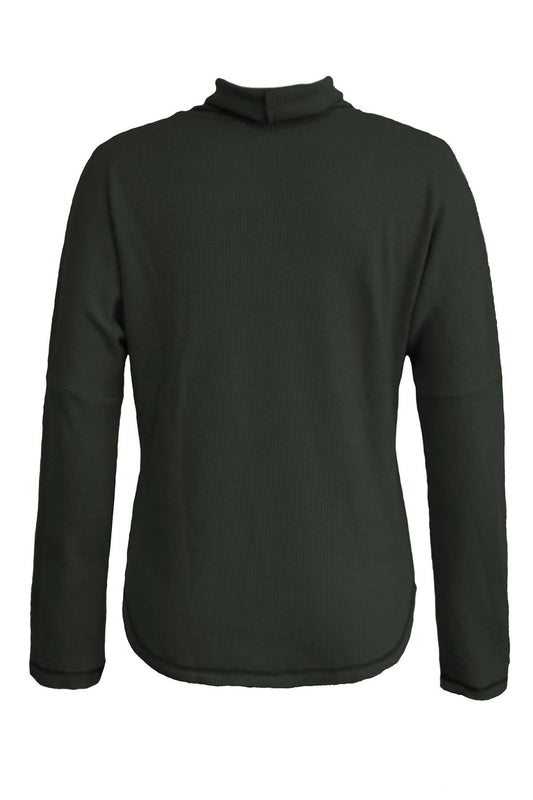 TURTLENECK SOLID COLOR LONG SLEEVE KNIT BASE