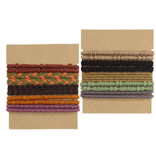 BRAIDED BOHEMIAN CARD HOLDER HAIR SCRUNCHIES_CWAHA5673