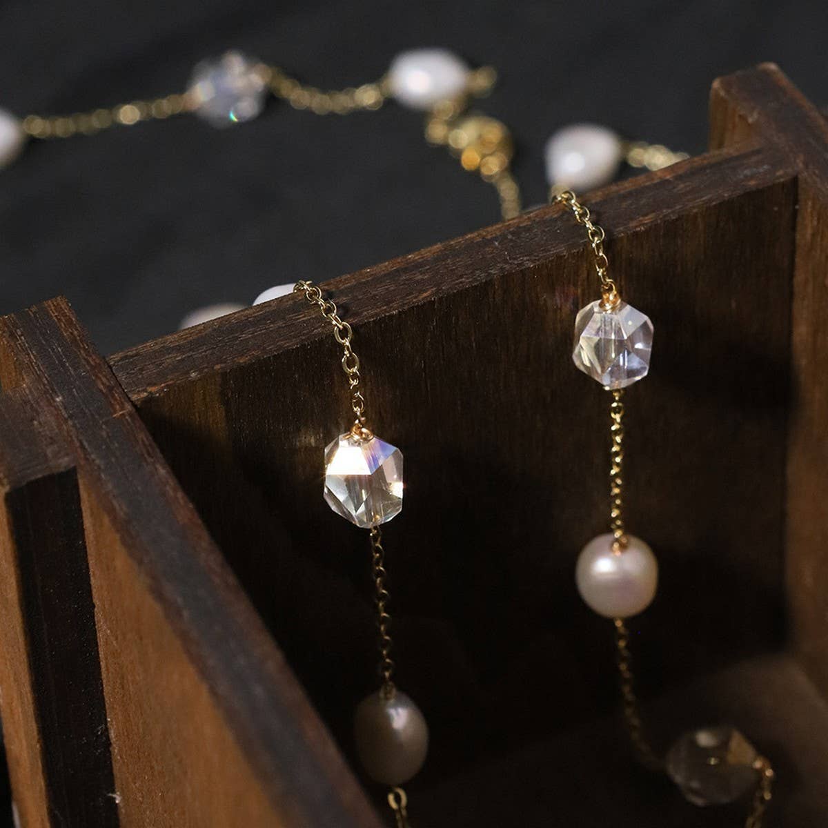 SIMPLE NATURAL FRESHWATER PEARL NECKLACE_CWAJE3827