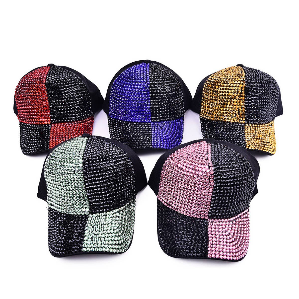 Summer Bling Baseball Cap - Stylish Rhinestone Hat CWAH1236