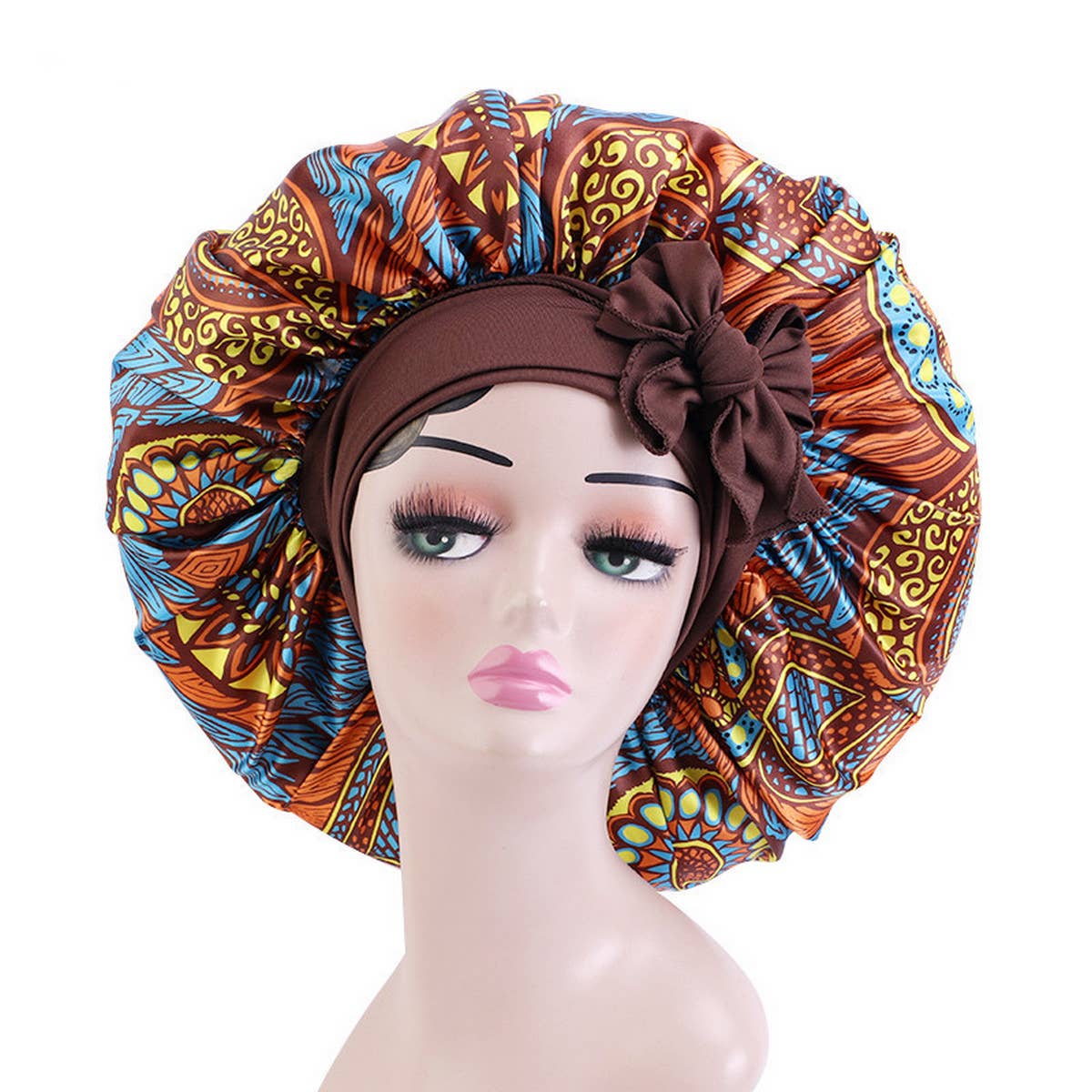 PRINTED STRETCHY RIBBON NIGHTCAP_CWAH1482