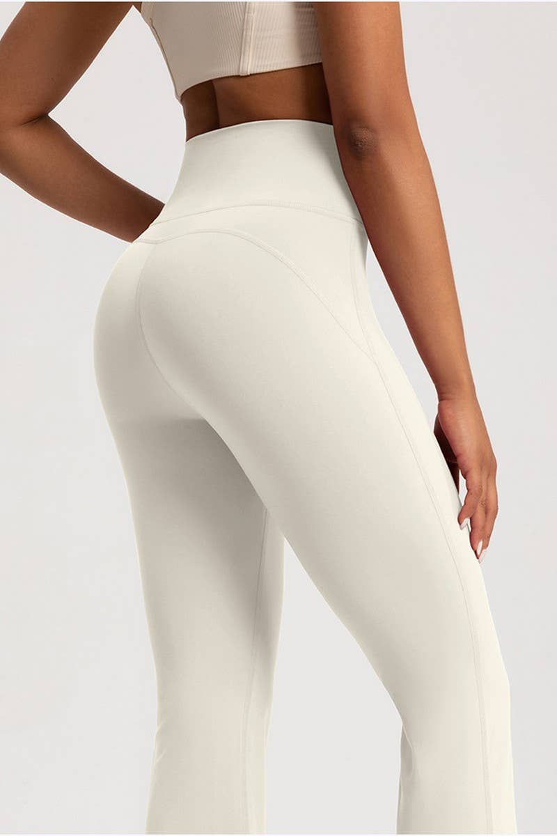 CWBLP1499_HIGH WAISTED SLIM FIT WIDE LEG SPORTS TROUSERS