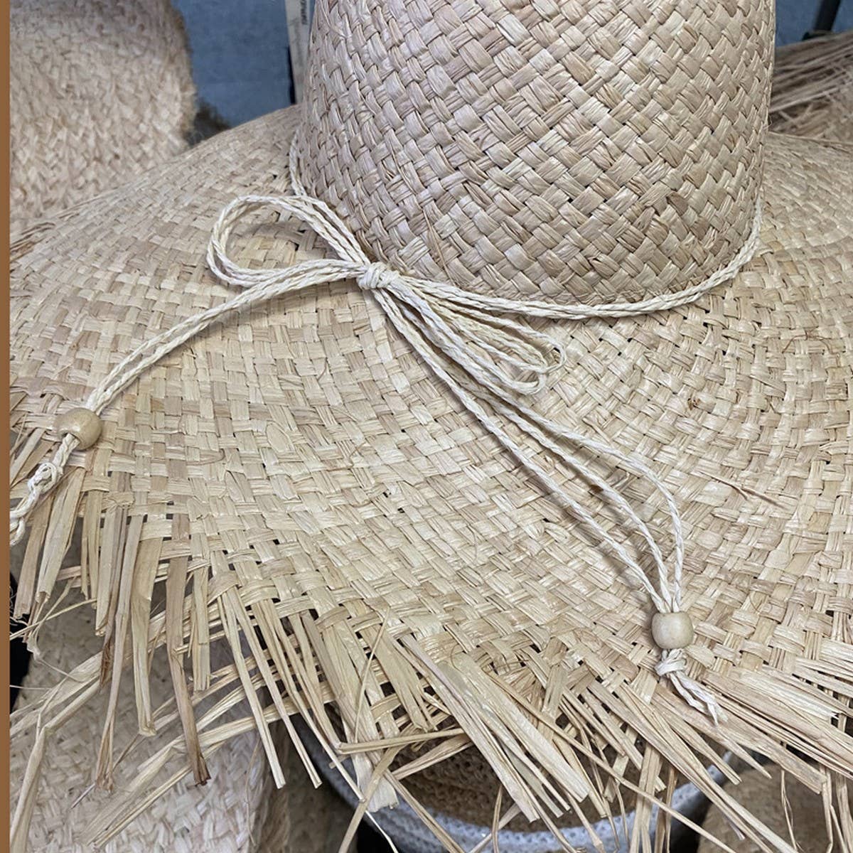 NEW TASSEL EDGE SUNSCREEN SHADING FASHIONSTRAW HAT_CWAH1170