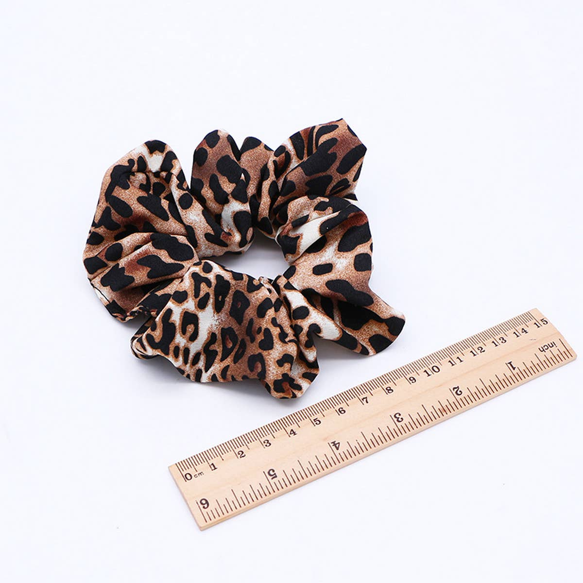 NEW LEOPARD PRINT LARGE INTESTINE HAIR TIE_CWAHA1071